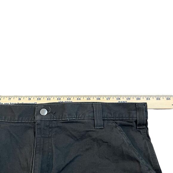 Carhartt Mens Relaxed Straight Rigby Dungaree Pants 40x30 Gravel Gray Workwear - Picture 9 of 10